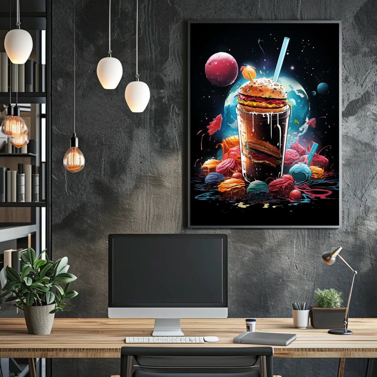 Cosmic Burger Fantasy Poster