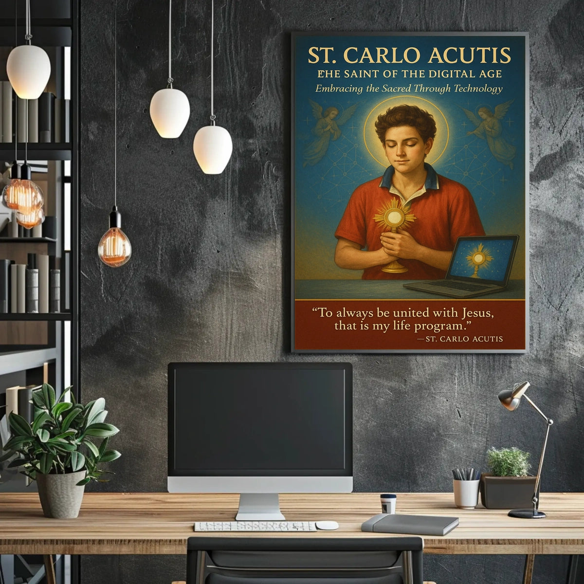 St. Carlo Acutis The Saint of the Digital Age Poster