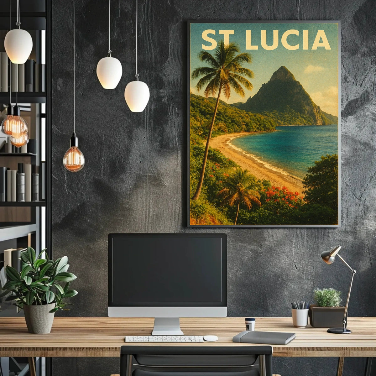 St. Lucia Paradise Poster