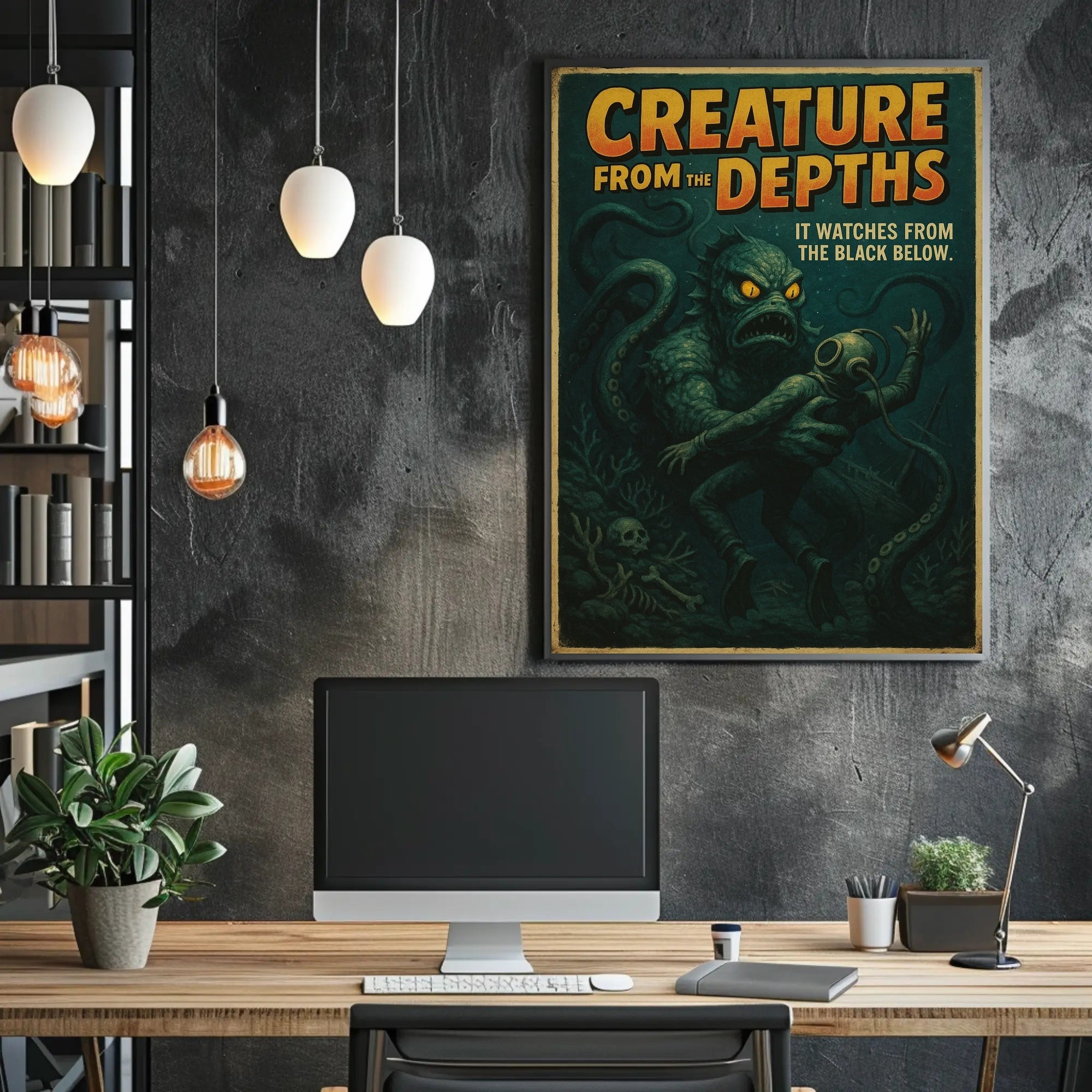 Creature from the Depths Fantasy or Mythology Poster