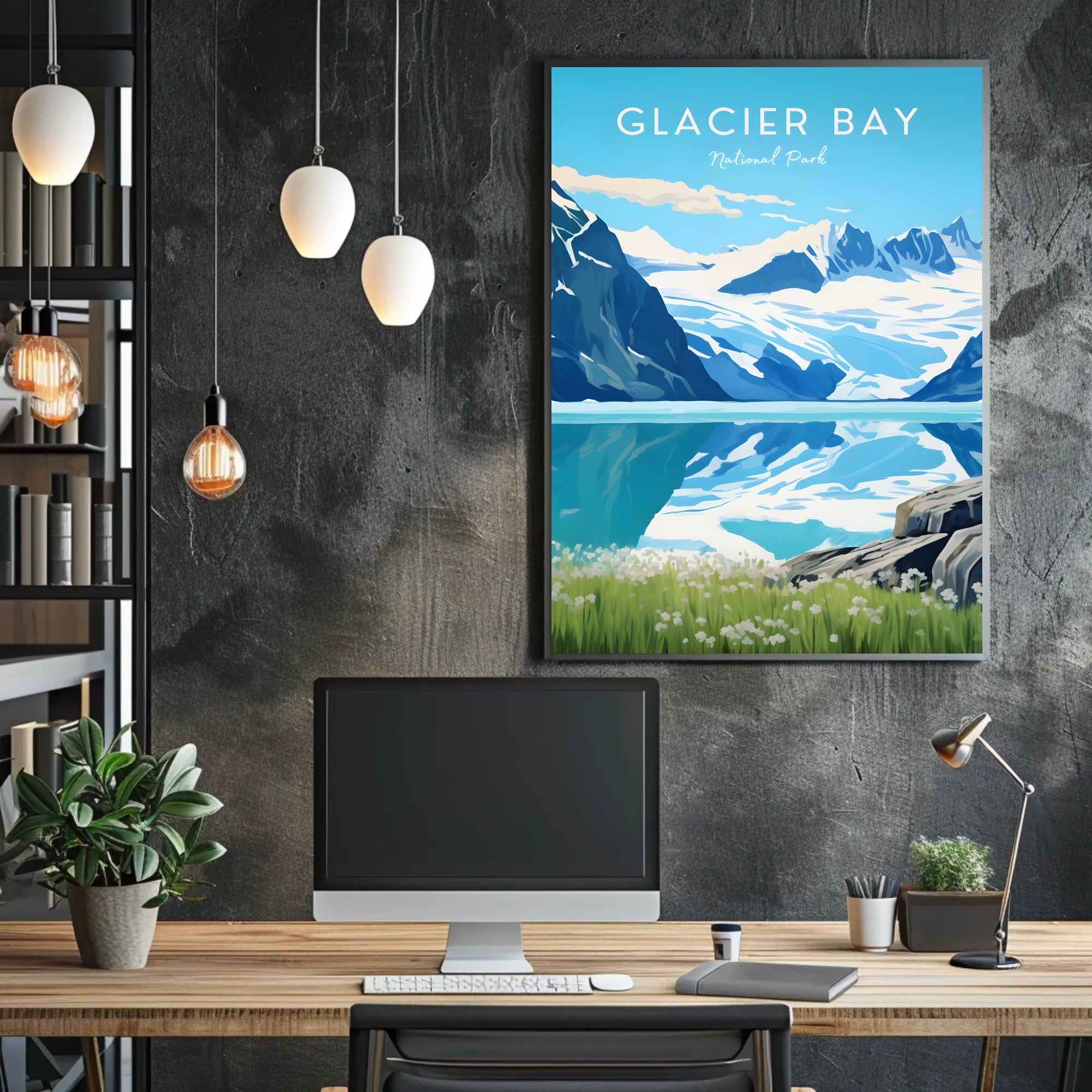 Glacial Serenity: Glacier Bay National Park Poster