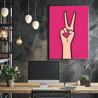 Peace and Love Poster