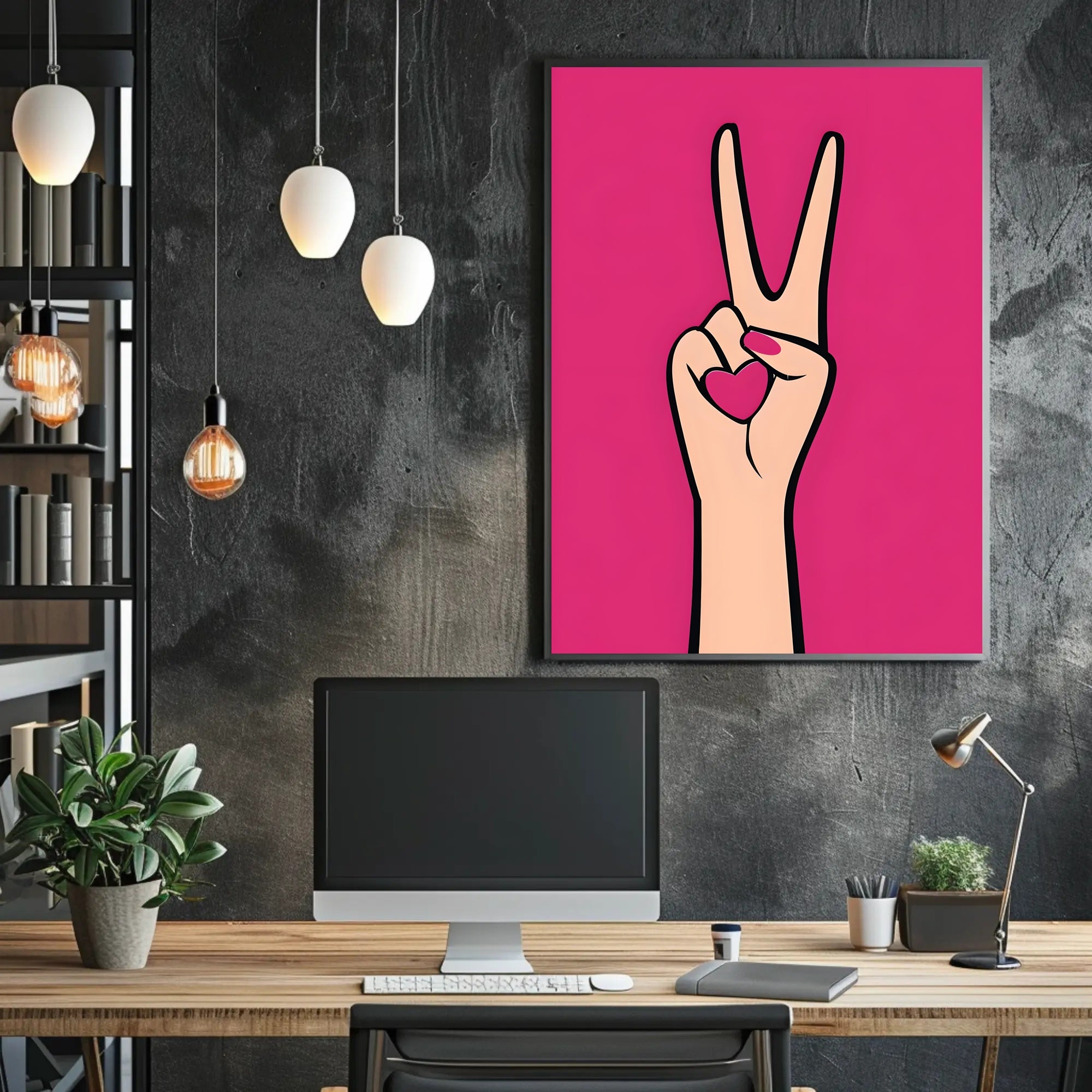 Peace and Love Poster