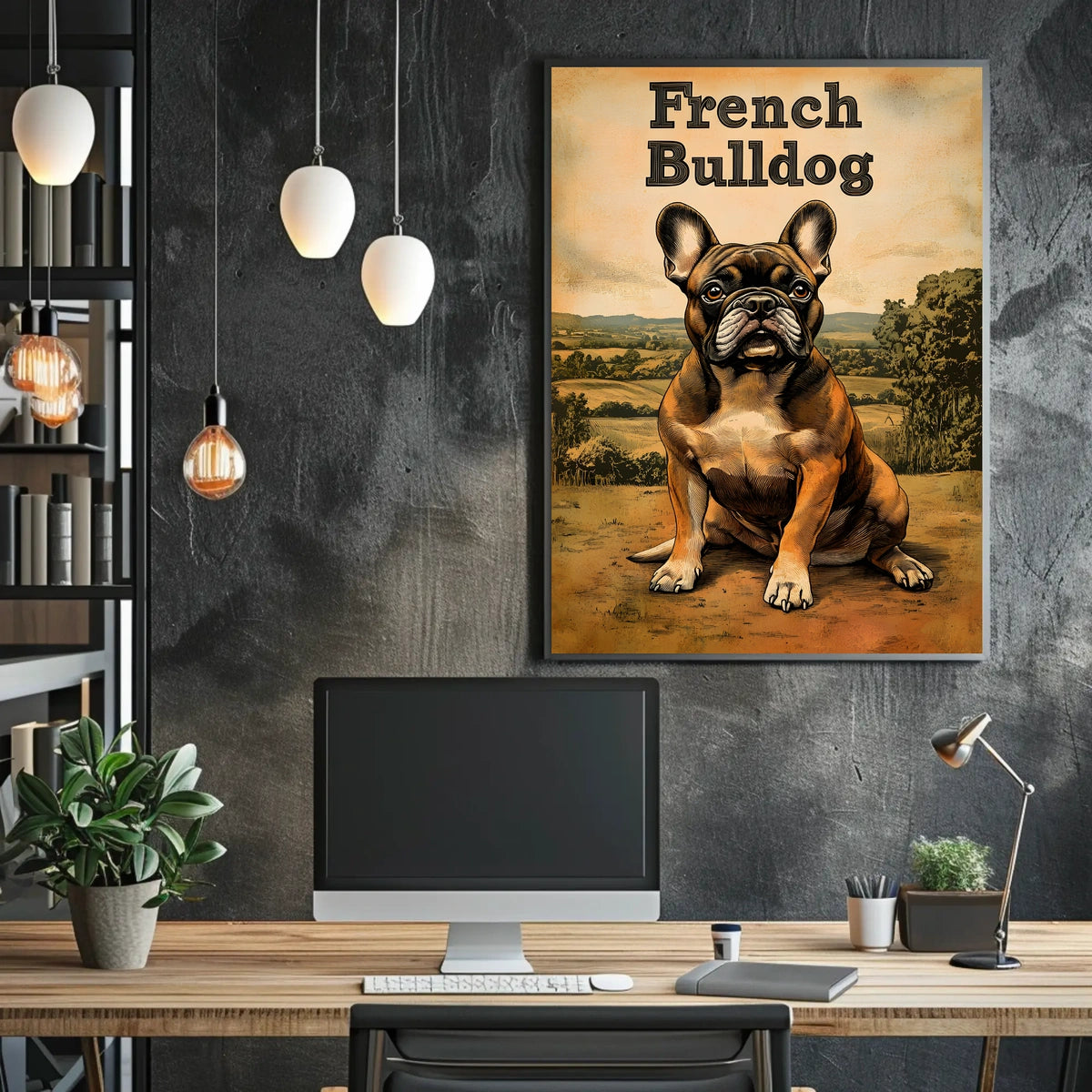 French Bulldog Portrait Poster