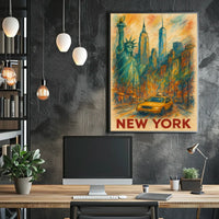Vibrant New York City Poster