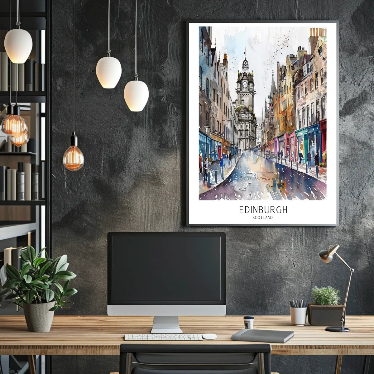 Edinburgh Streetscape Poster