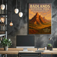 Badlands National Park A Tapestry Poster