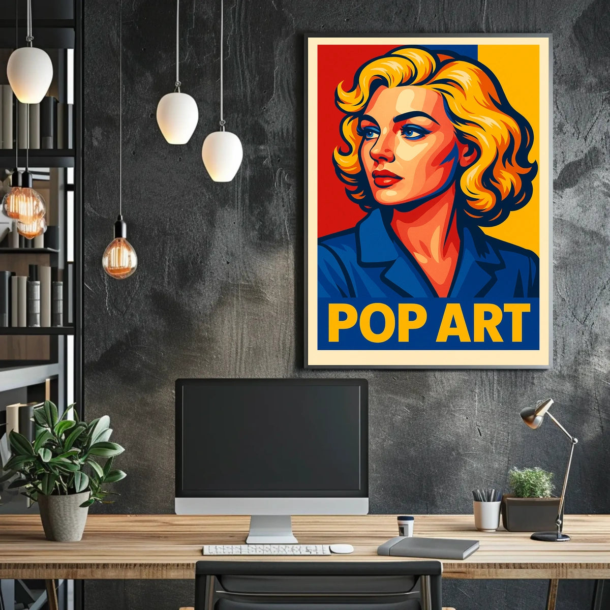 Vibrant Pop Art Portrait Poster