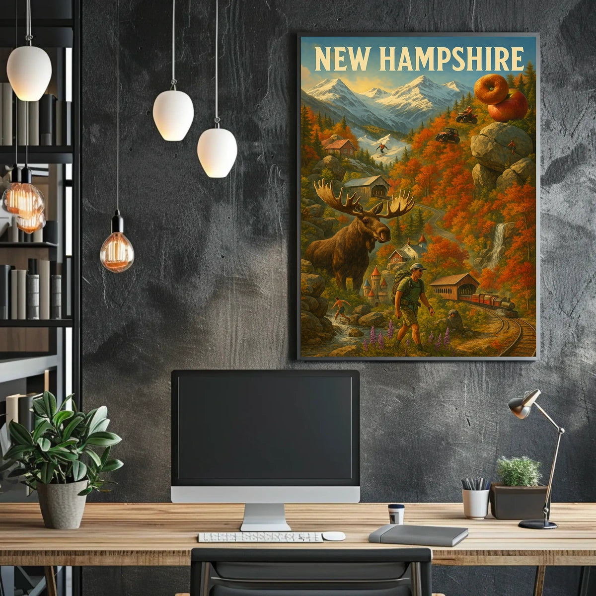New Hampshire Adventure Poster