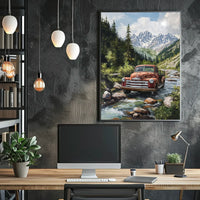 Futuristic Urban Sci-Fi Cityscape Poster