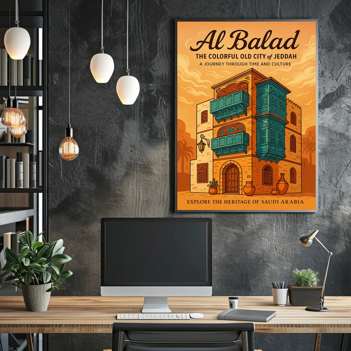 Al Balad The Colorful Old City Of Poster