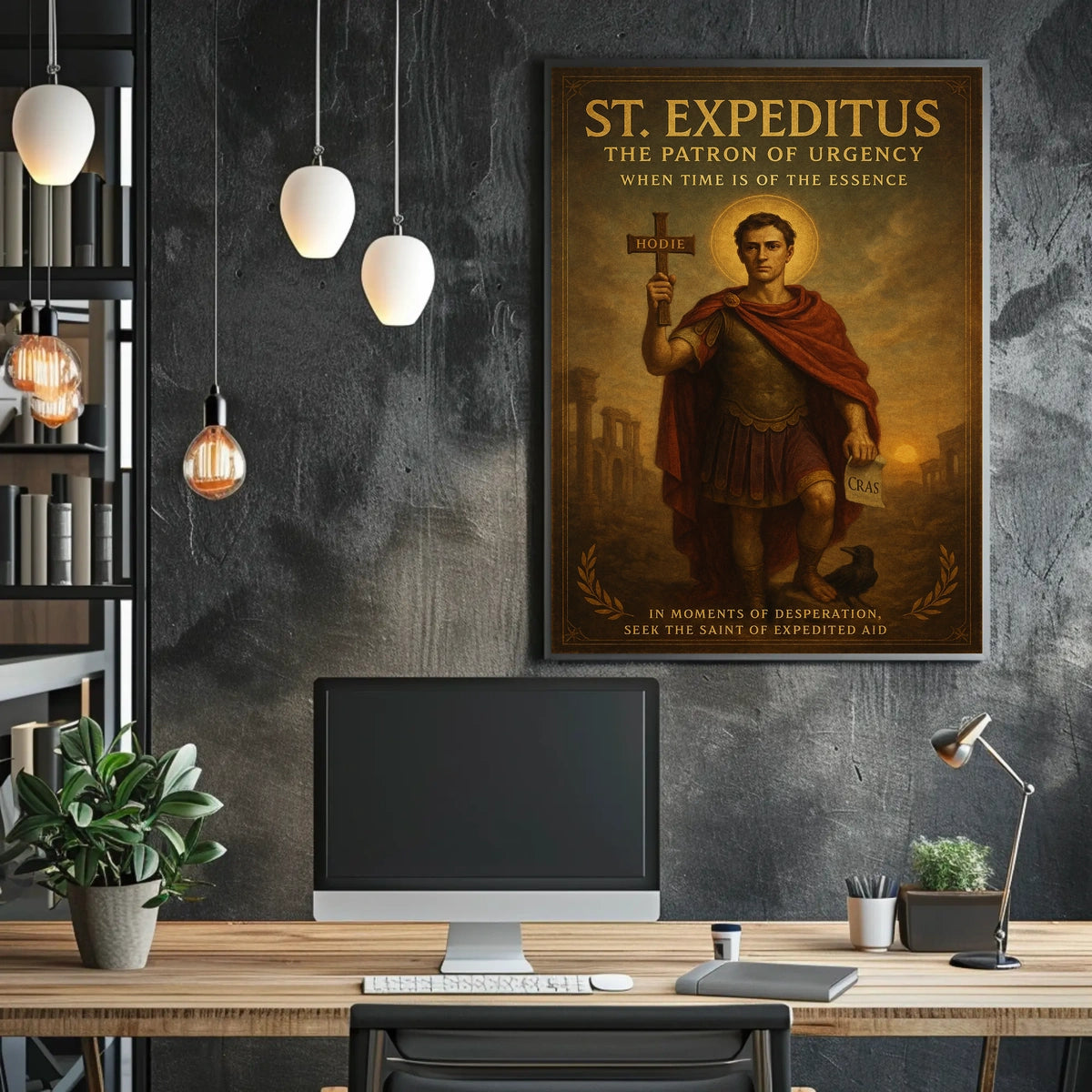 St. Expeditus The Patron of Urgency Poster