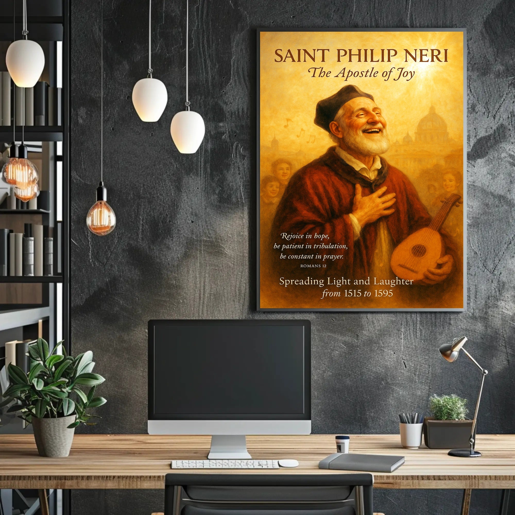 Saint Philip Neri The Apostle of Joy Poster PosterGoat