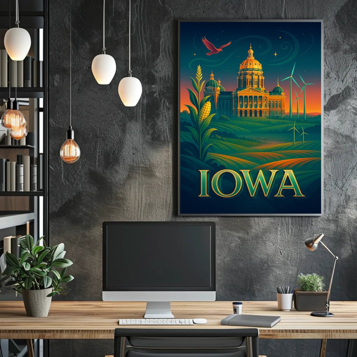 Iowa A Land of Heritage and Innovation Poster