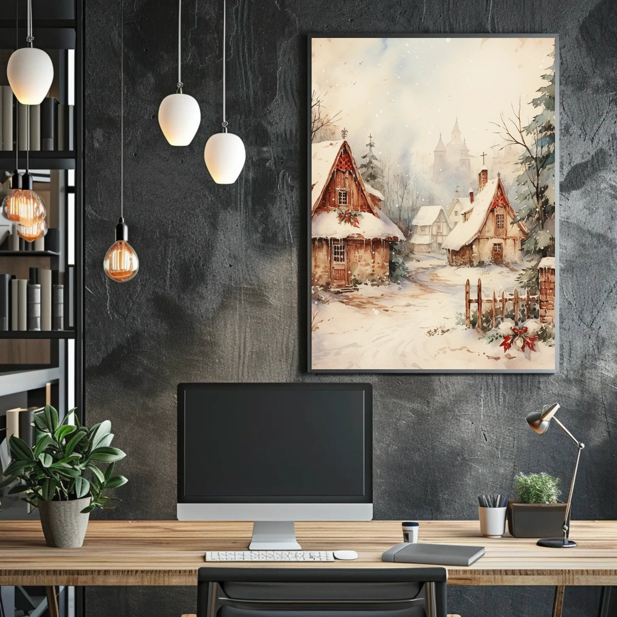 Winter Wonderland Village Poster