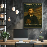 Chester A. Arthur Gilded Age Portrait Historical or Presidential Poster
