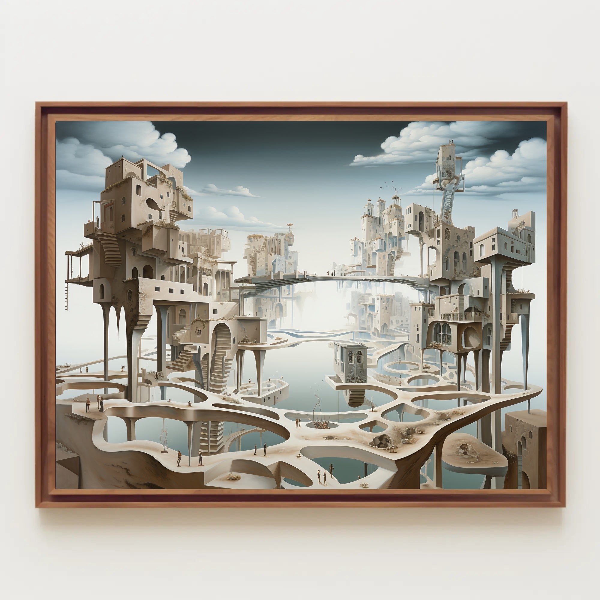 Surreal Architectural Dreamscape Art Poster