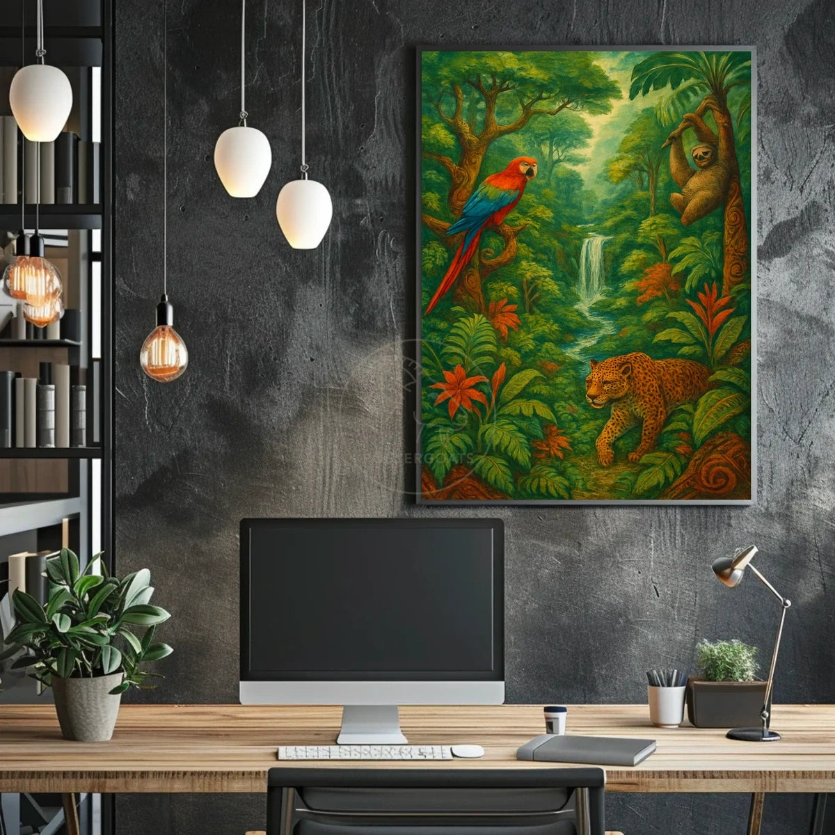 Lush Amazon Rainforest Wildlife Celebration Animal Poster