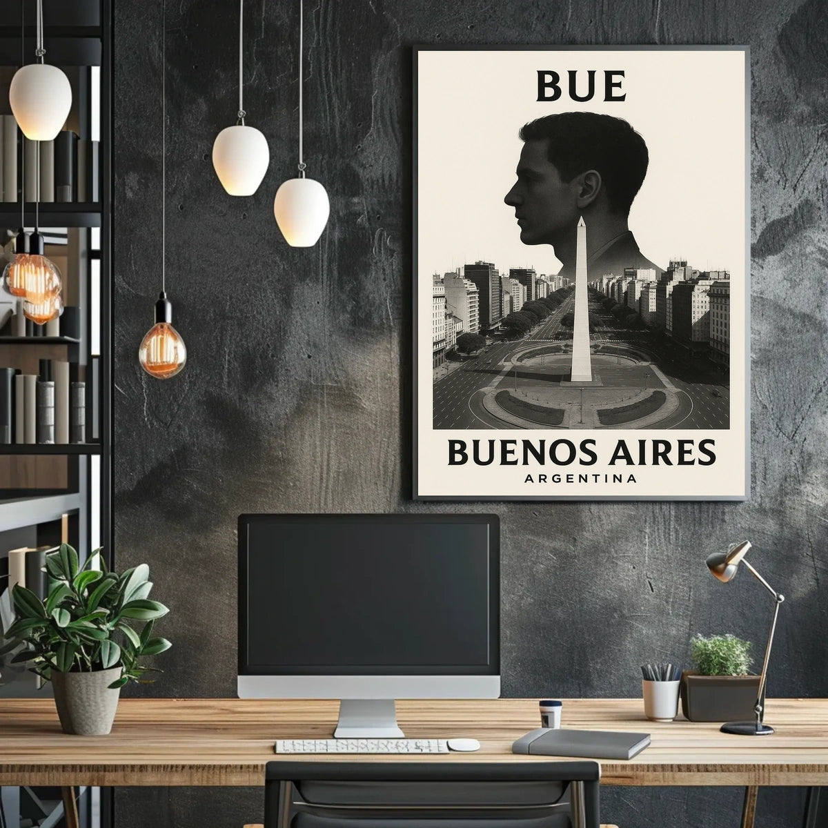 Buenos Aires Silhouette Poster