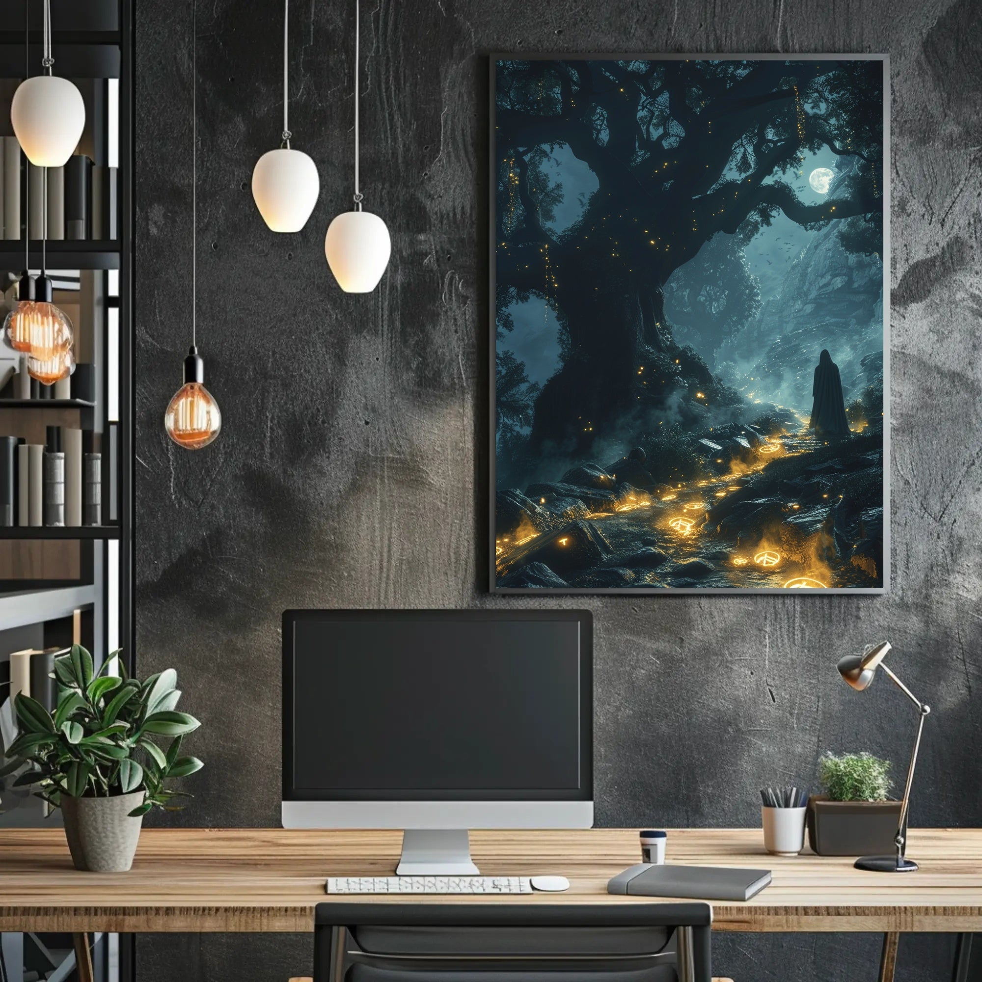 Enchanted Forest Pathway Wall Art Poster Print PosterGoat