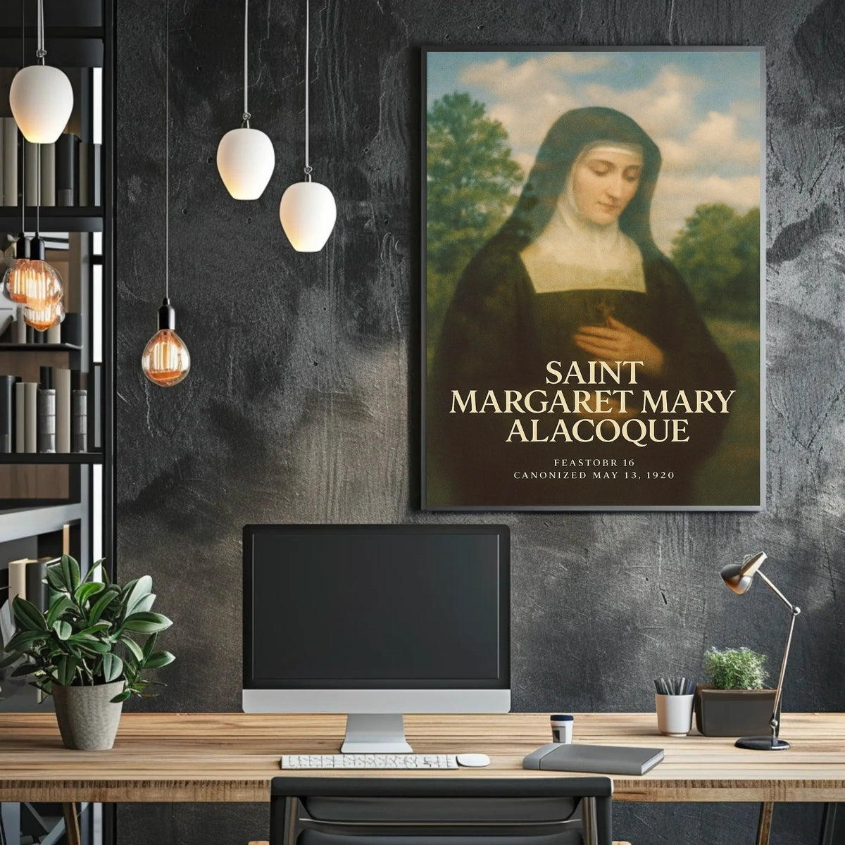 Saint Margaret Mary Alacoque Poster