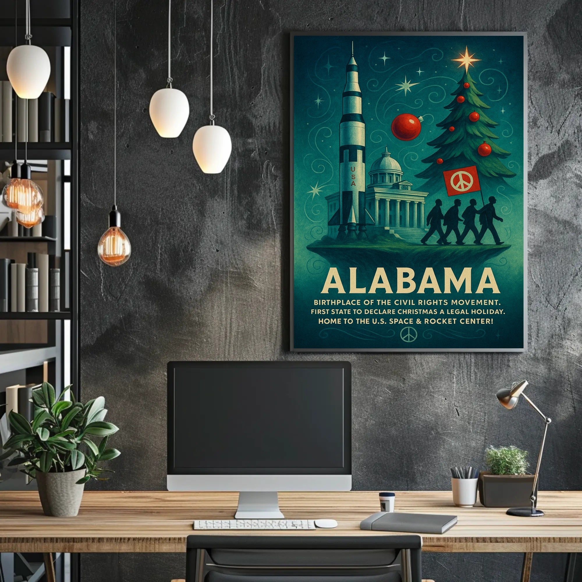 Alabama: A Journey Through History and Innovation Poster