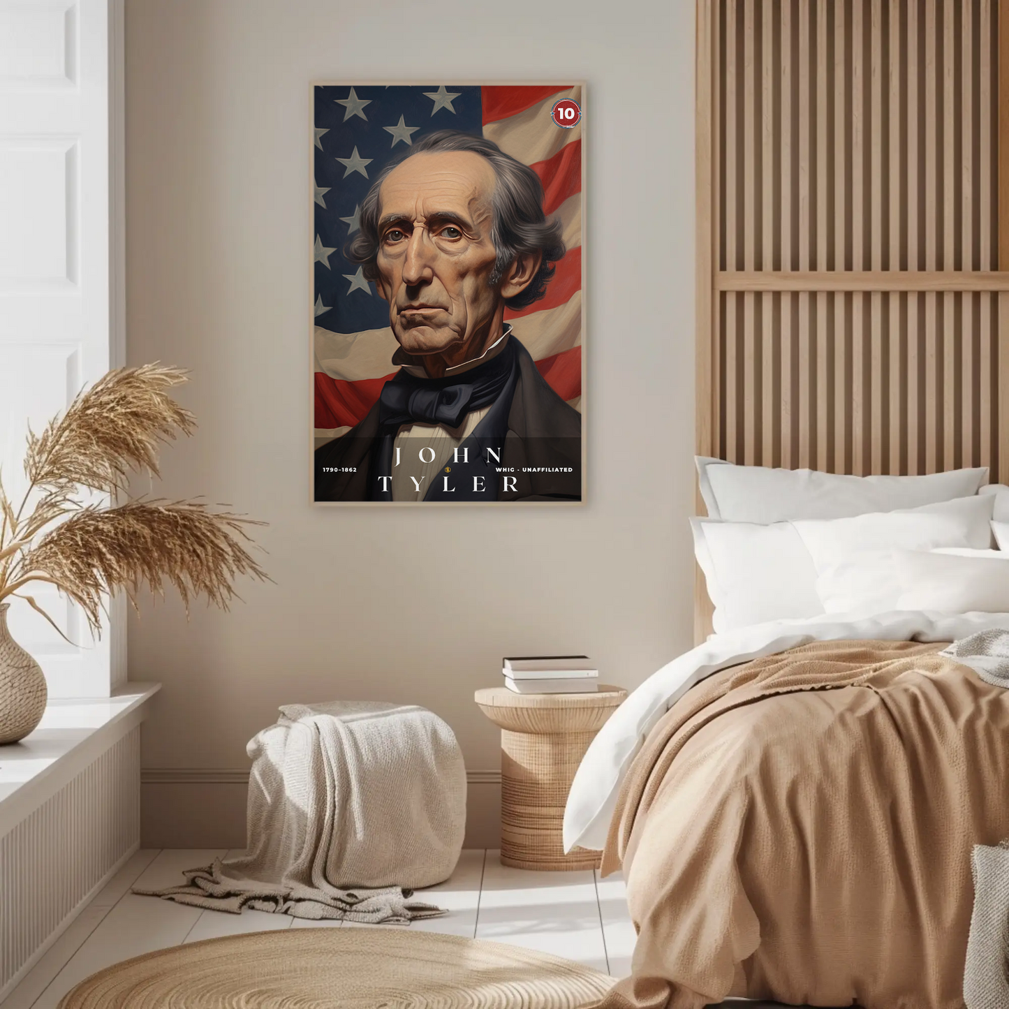 John Tyler 10th President Of The United States Portrait