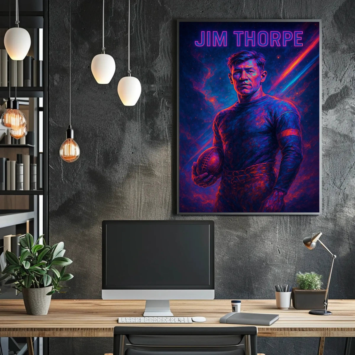 Jim Thorpe Legendary Athlete Poster