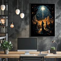 Celestial Gathering Landscape Surrealism Poster