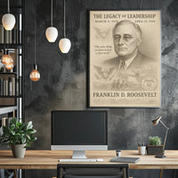 Franklin D. Roosevelt Legacy of Leadership Poster PosterGoat