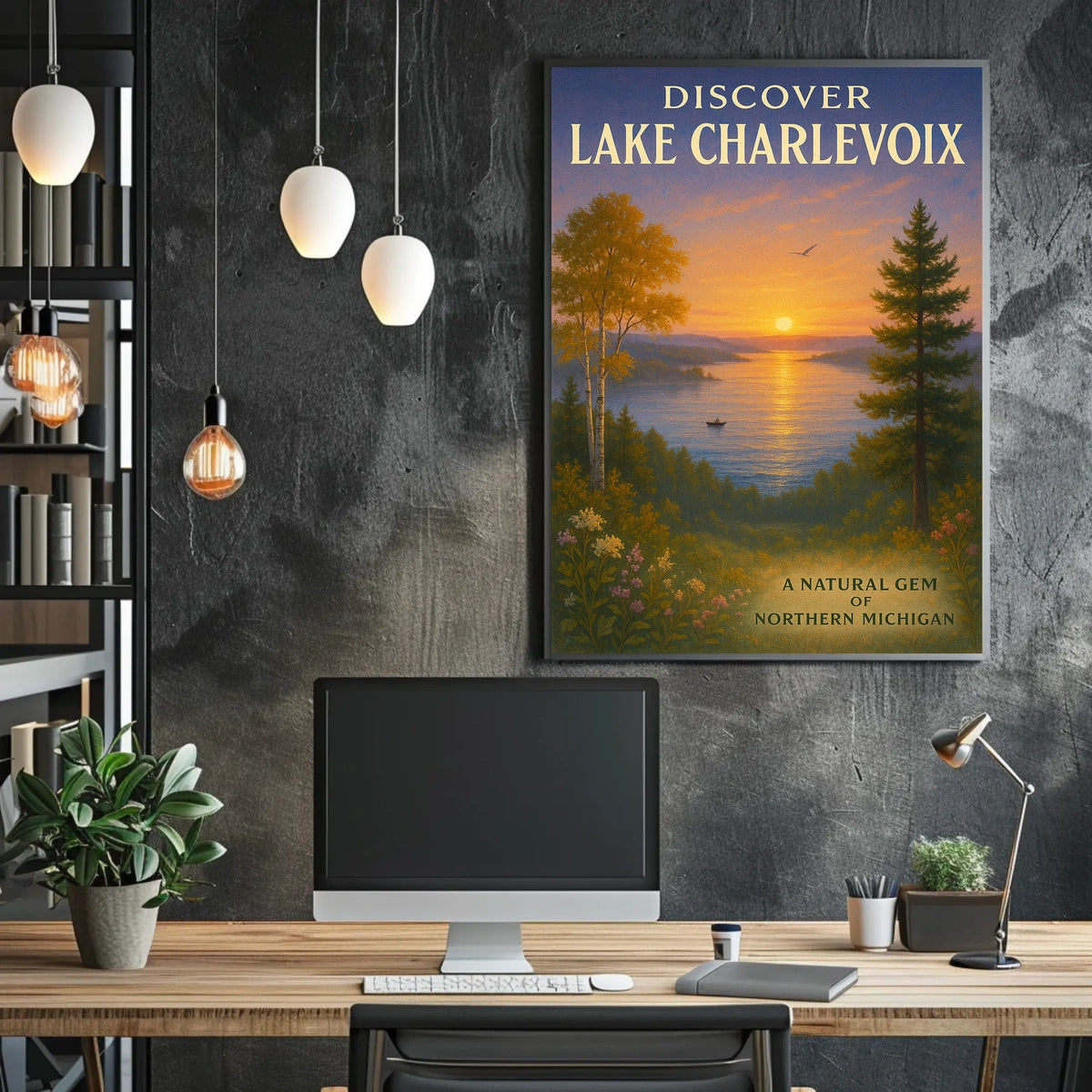 Discover Lake Charlevoix Serene Travel Poster
