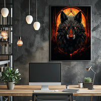 The Fiery Wolf Poster