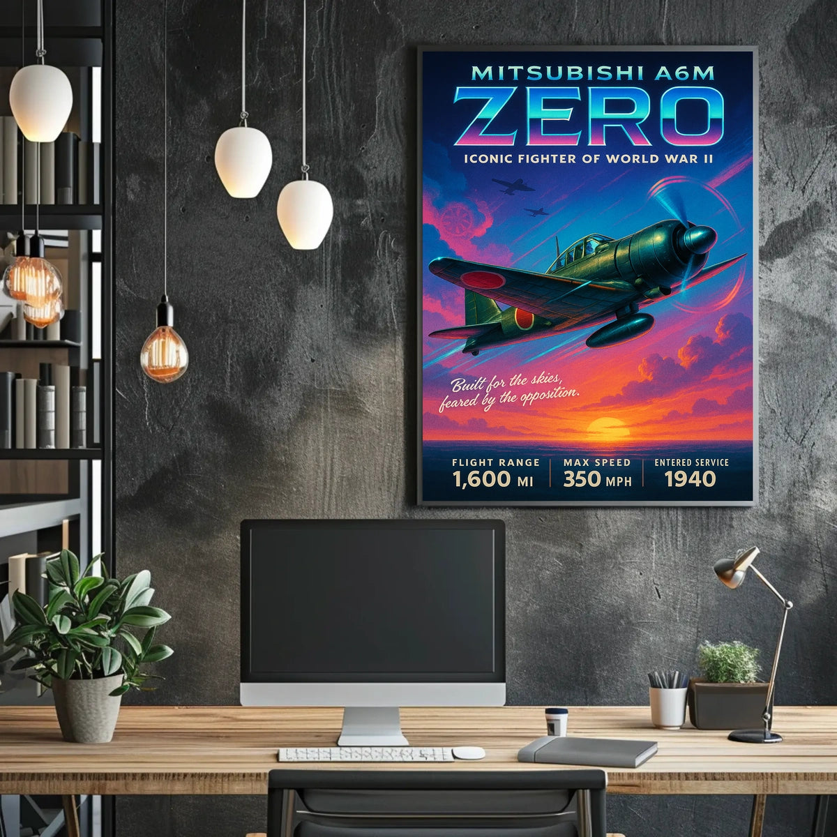 Mitsubishi A6M Zero Iconic Fighter of World War II Poster