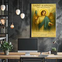 Saint Raphael Archangel Poster: Spiritual Guidance and Support Fantasy