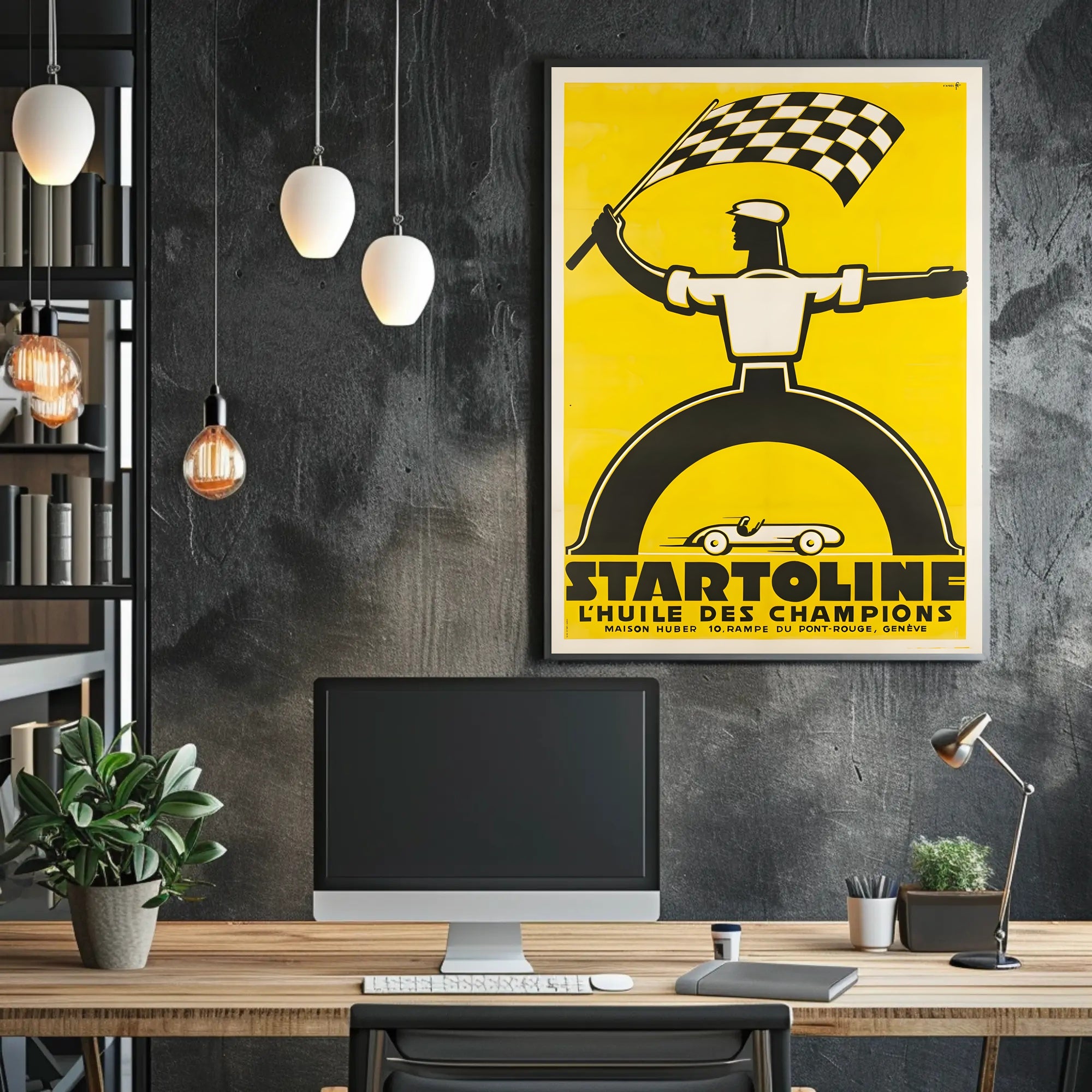 Startoline Racing Oil Poster