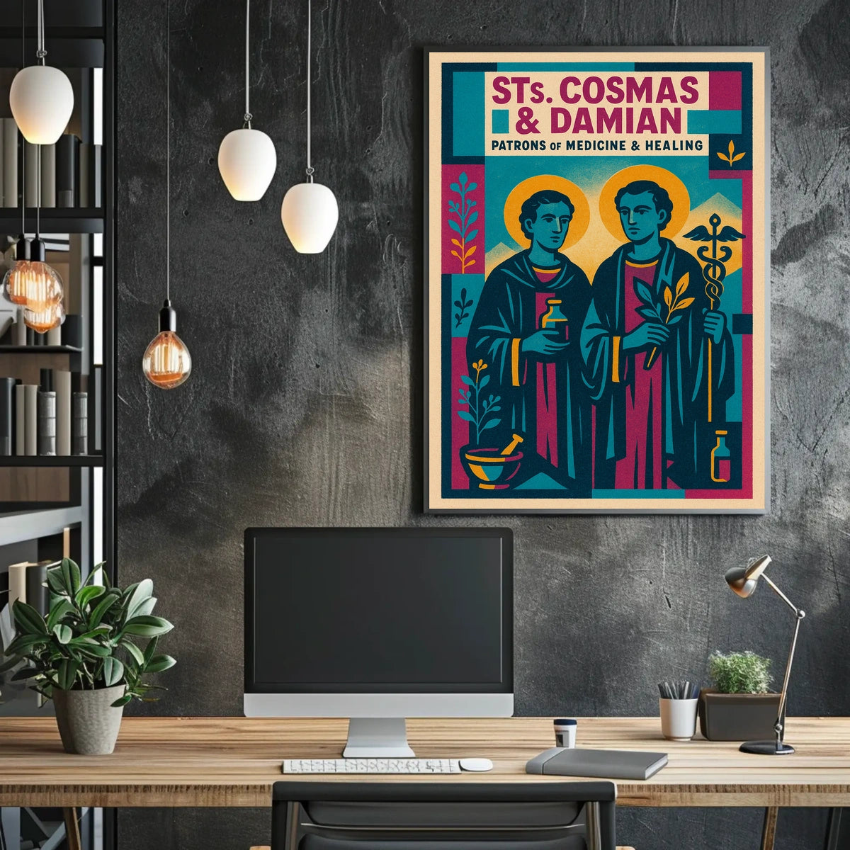 Saints Cosmas And Damian Patrons Of Poster