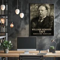 William Howard Taft 27th President of the United States Double Exposure Poster
