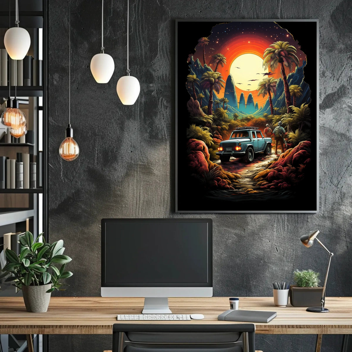 Journey Through a Vibrant Wilderness Poster