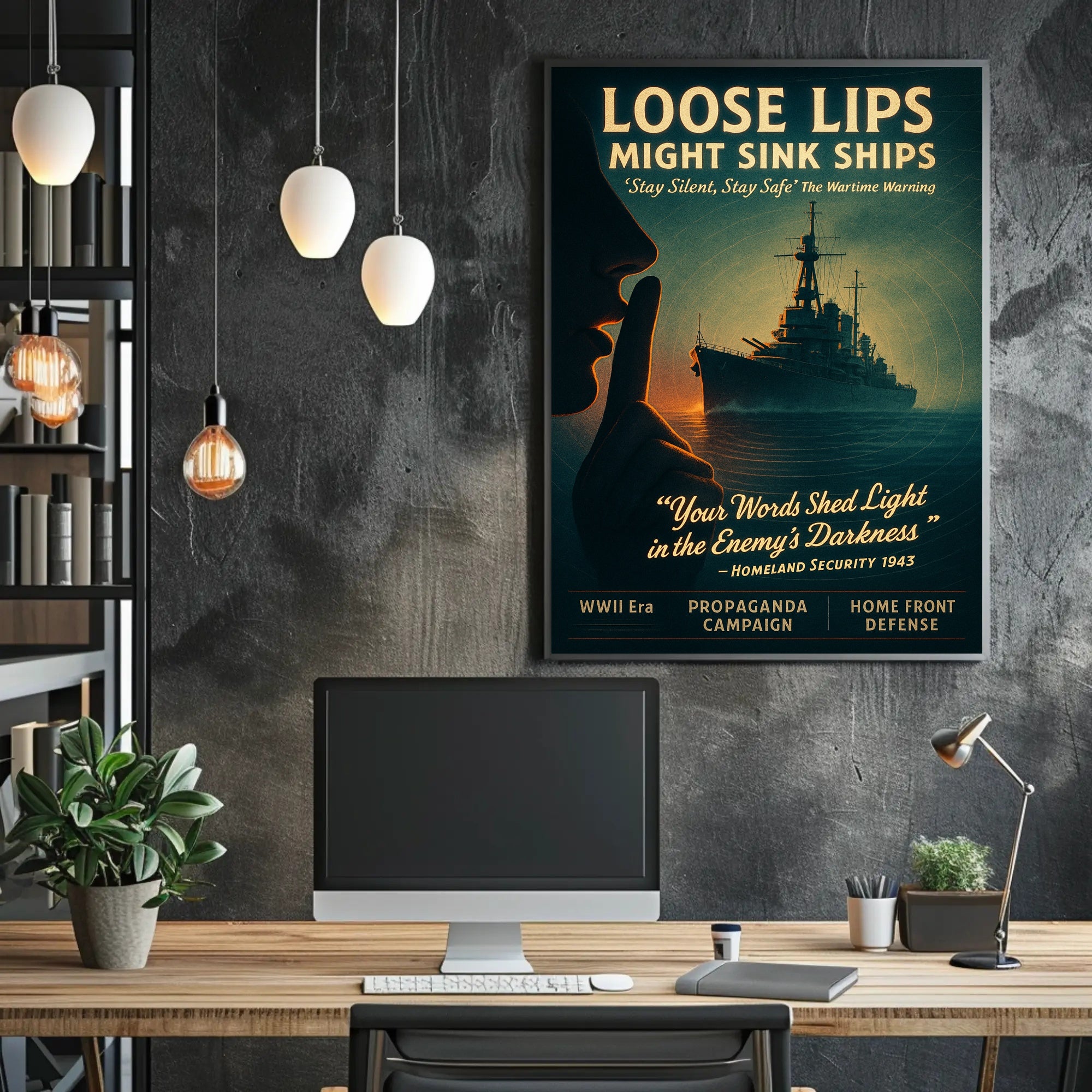 Loose Lips Might Sink Ships Poster