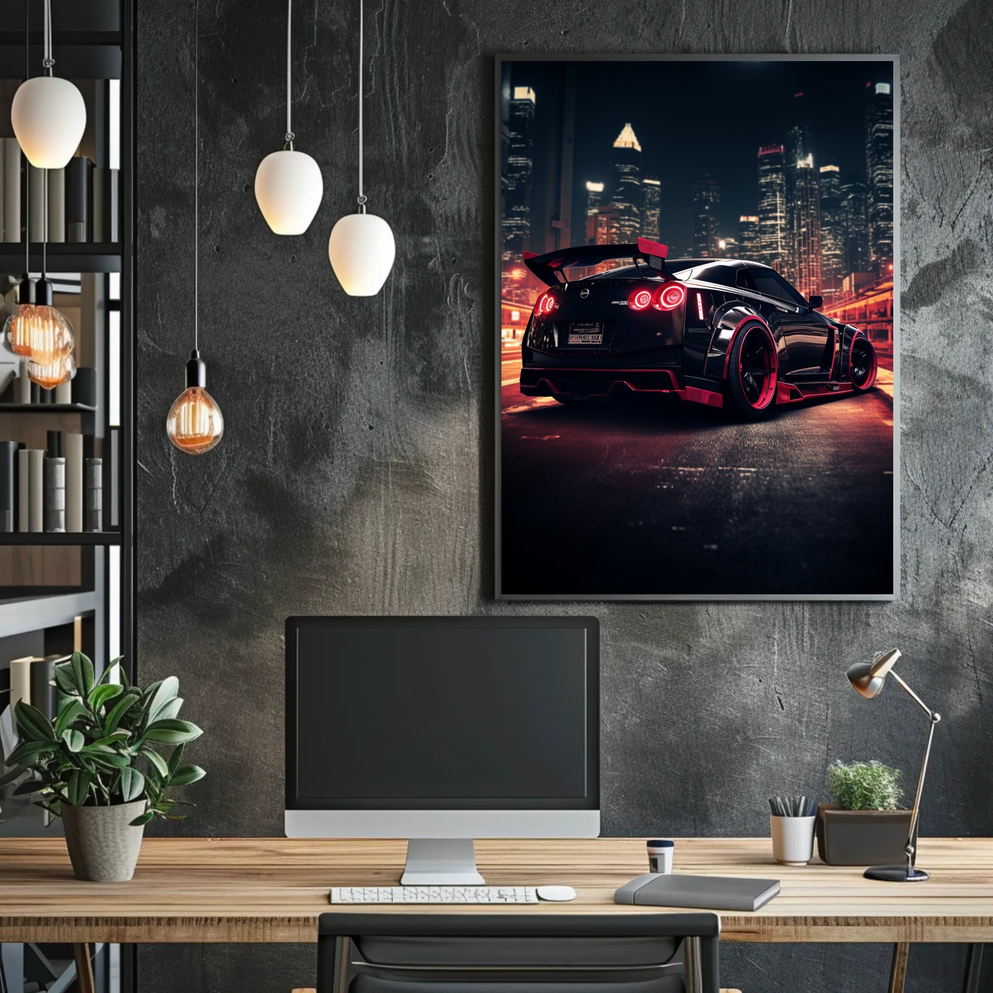 Urban Night Racer Poster PosterGoat