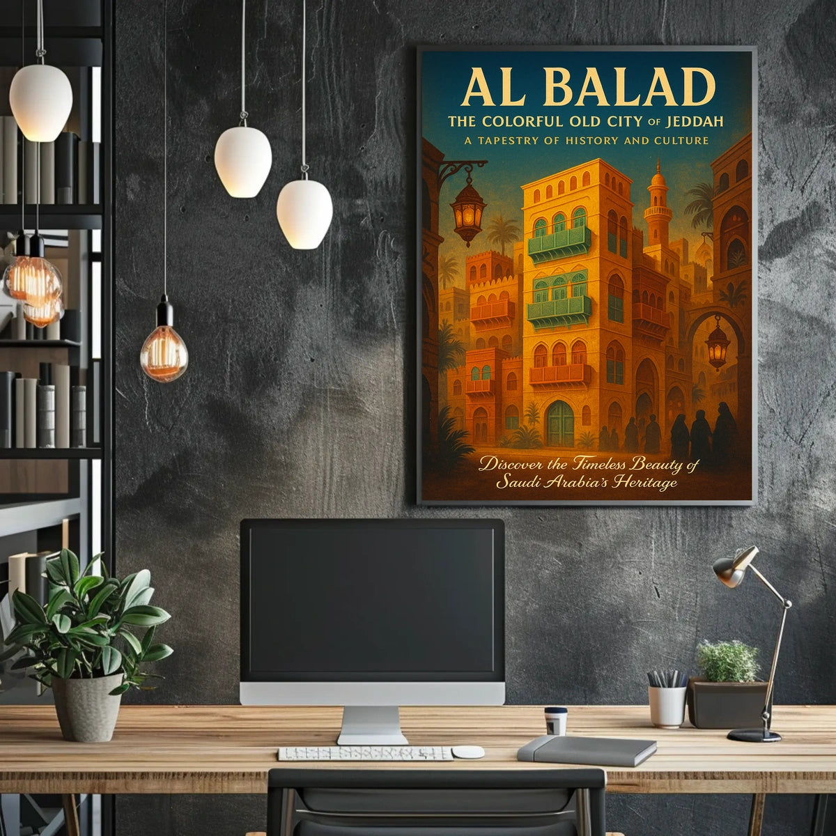 Al Balad The Colorful Old City Of Poster