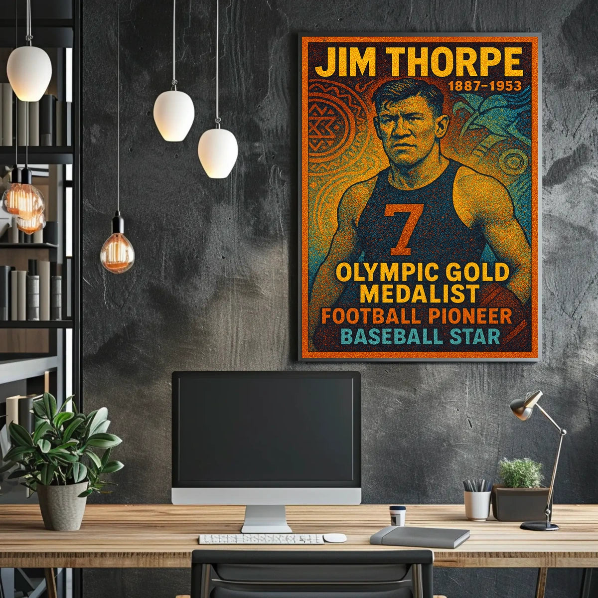 Celebrating Jim Thorpe A Legendary Athlete Poster