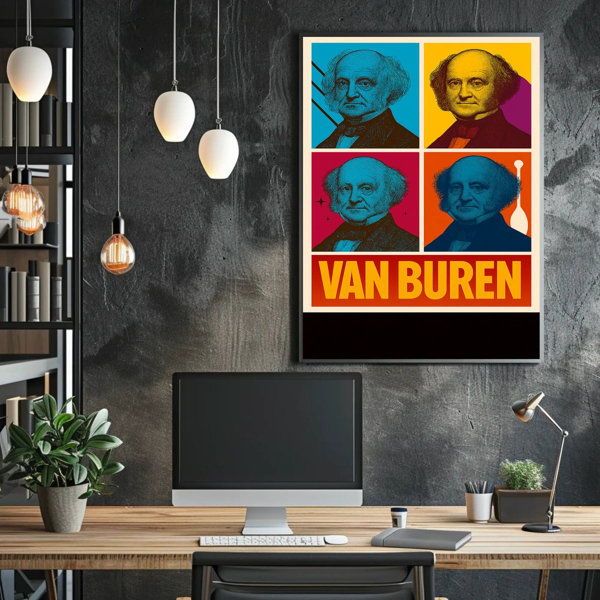Van Buren Pop Art Tribute Poster