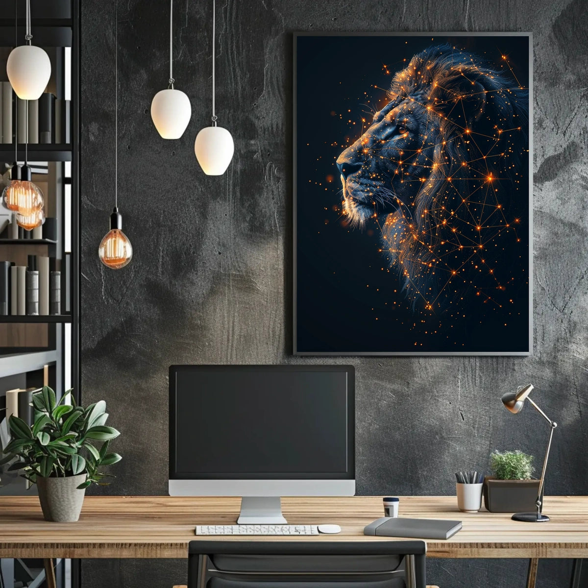 Celestial Lion Poster