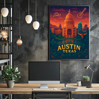 Vibrant Austin Cityscape Poster