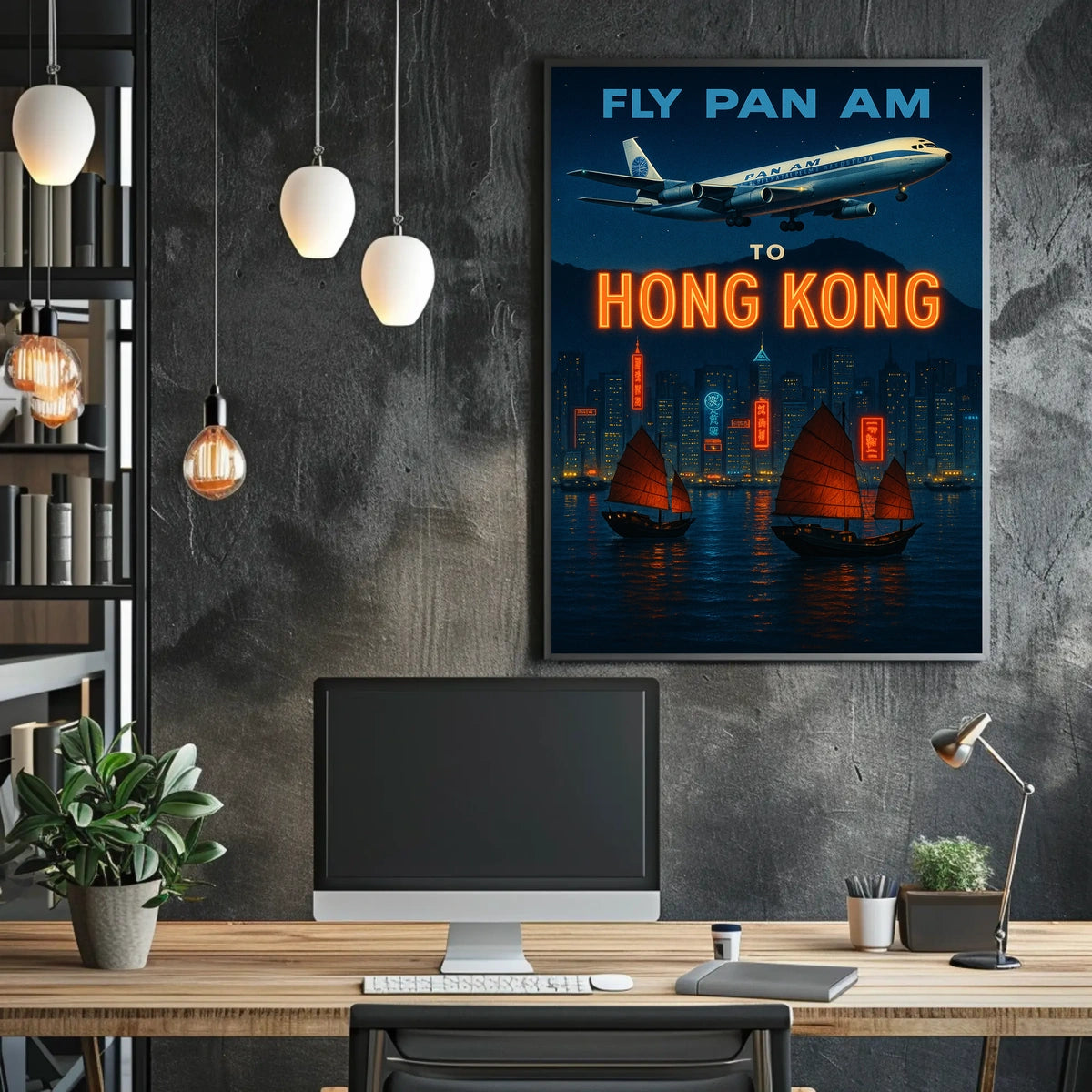 Fly to Hong Kong Poster