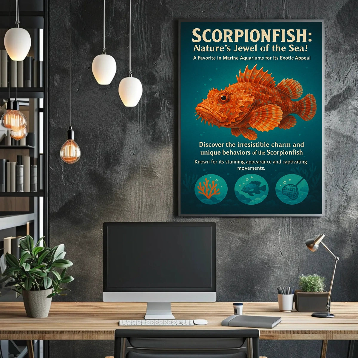 Scorpionfish Natures Jewel of the Sea Poster