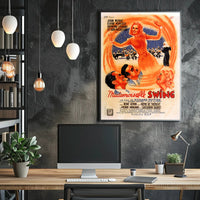 Mademoiselle Swing: Vibrant Dance-Inspired Music or Concert Poster