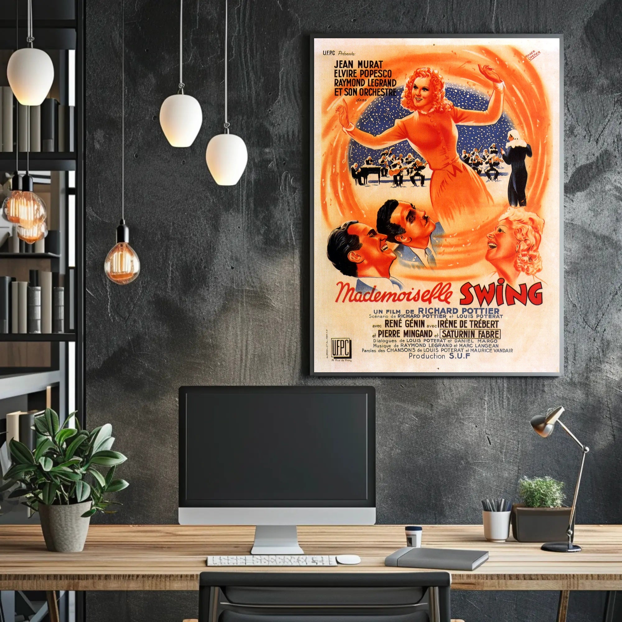 Mademoiselle Swing: Vibrant Dance-Inspired Music or Concert Poster