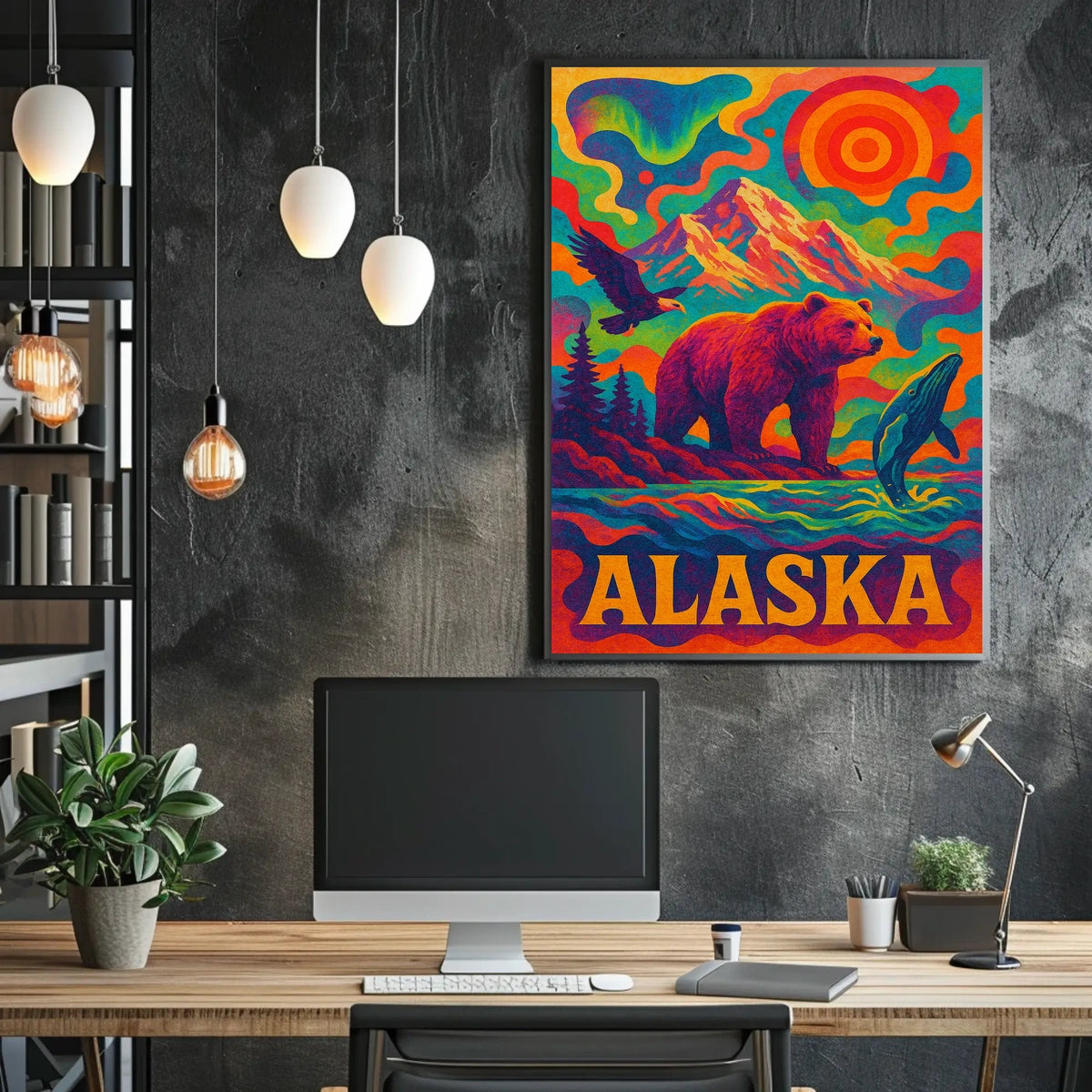 Vibrant Alaska Wilderness Poster